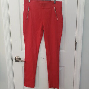 Mercer & Madison Red Textured Leggings